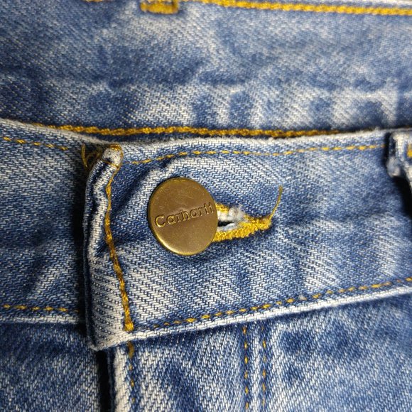 SOLD Carhartt Relaxed Fit Jeans Men's 48x32 Fleece Lined B929 - Picture 6 of 13